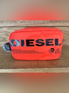 Diesel Bright Orange Logo Waist Bag